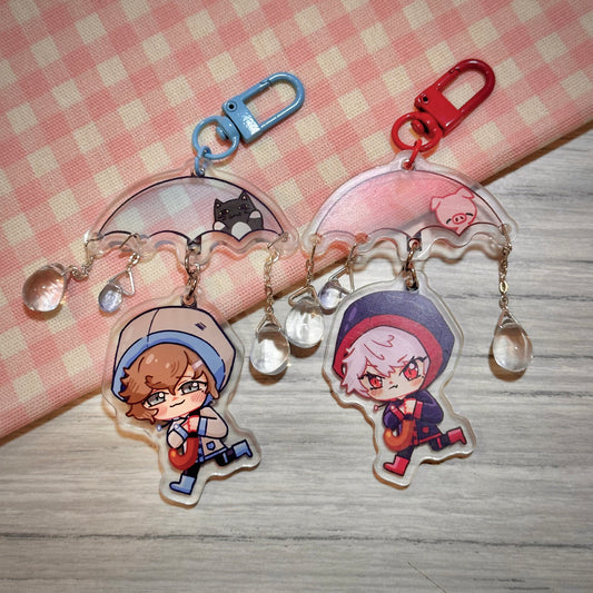 Umbrella Crystal Raindrops Charms