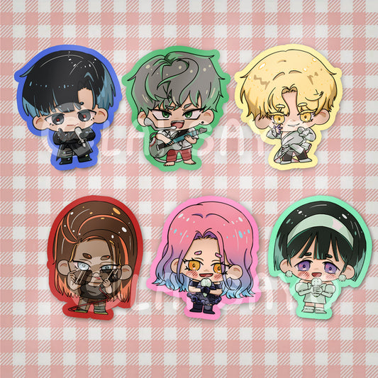 Alien Stage Holographic Stickers