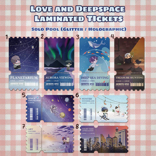 Laminated Tickets #1 ◆ SOLO ◆