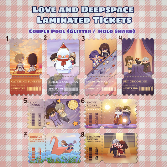 Laminated Tickets #2 ◆ COUPLE ◆