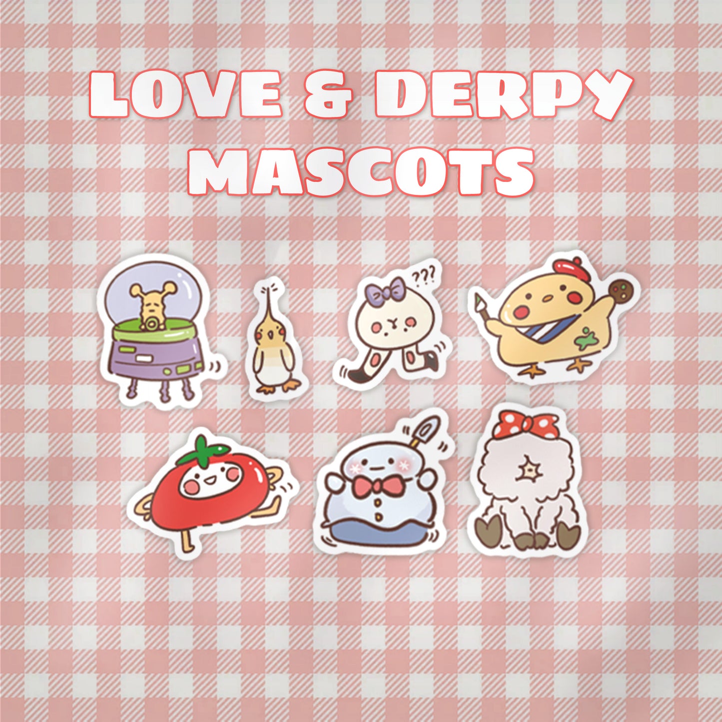 Love & Derpy Mascots Sticker Set