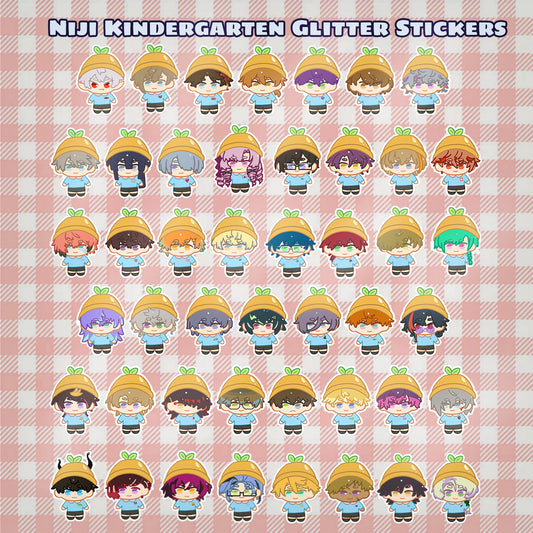 Niji-Kindergarten Glitter Stickers