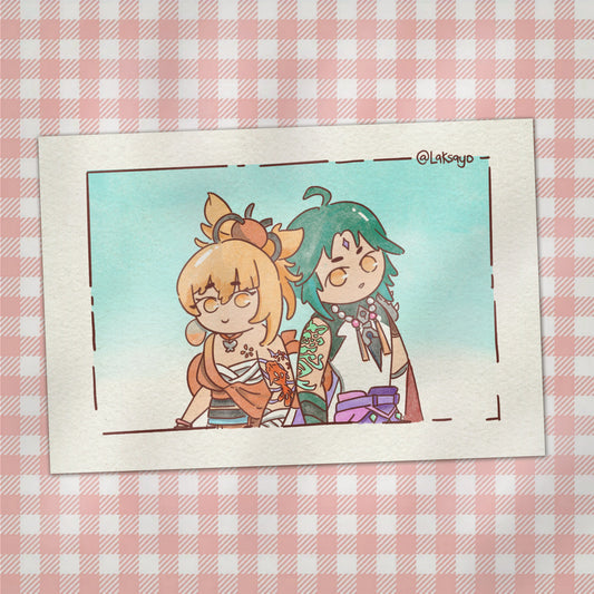 Chibi Postcards ◆ Genshin Impact ◆