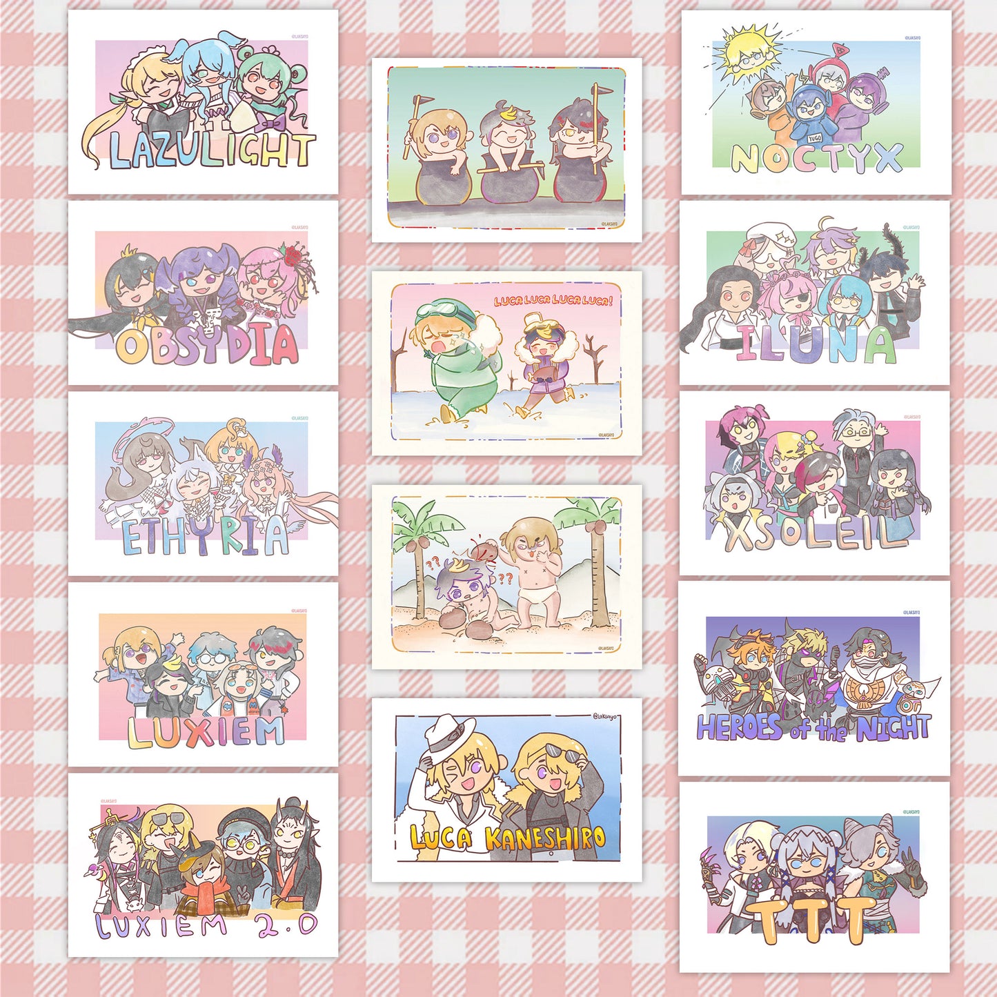 Chibi Postcards ◆ Nijisanji EN ◆